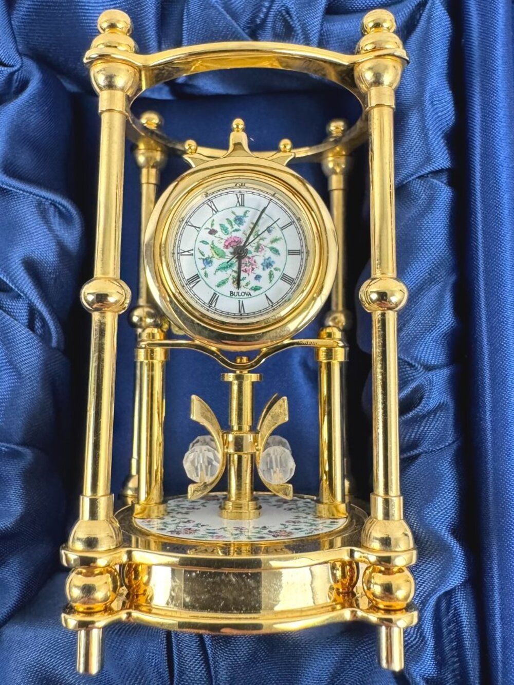 Bulova Royal Doulton Modern Miniature European Sitting Clock MC-148